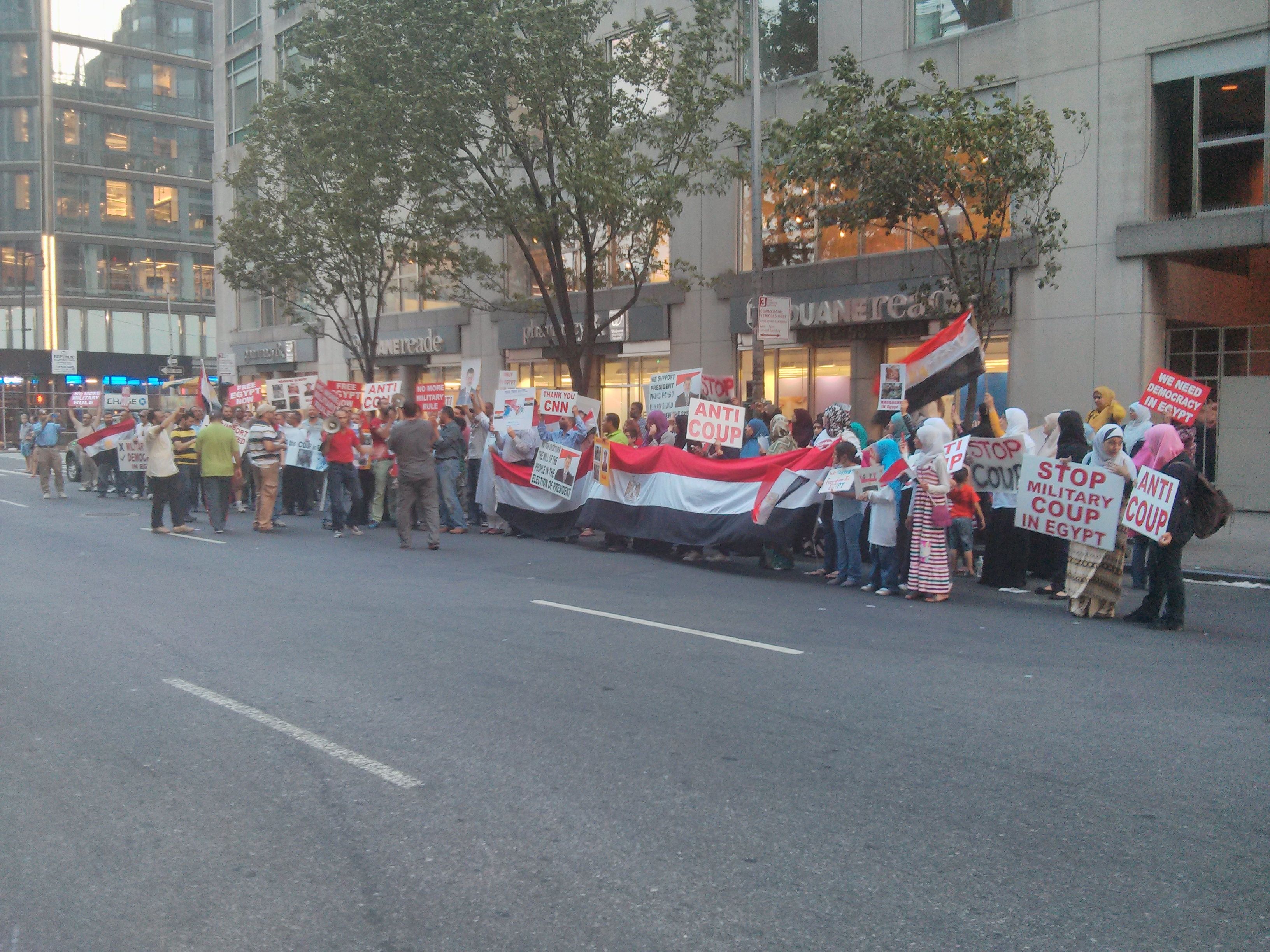 Morsi supporters protest in New York