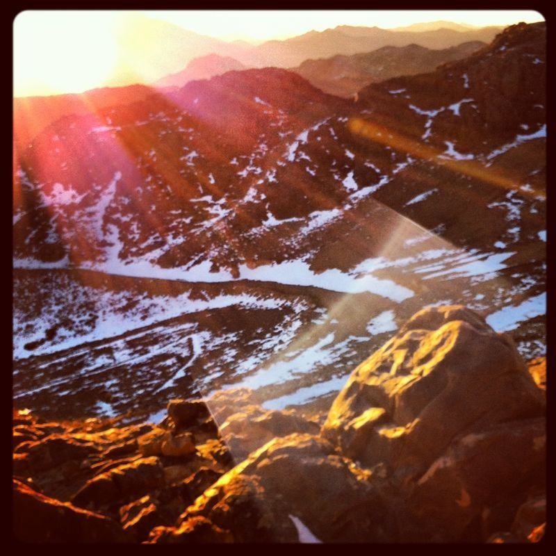 Missing the sunrise on Mount Saint Catherine