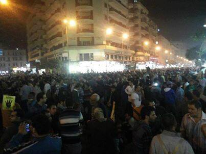 Student protesters forced out of Tahrir and into Talaat Harb