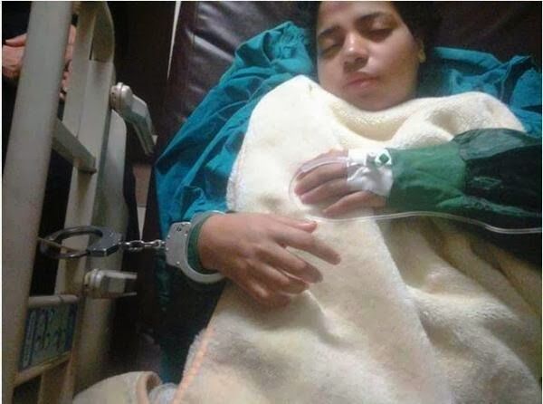 Dahab released after picture of her handcuffed post-labor causes uproar