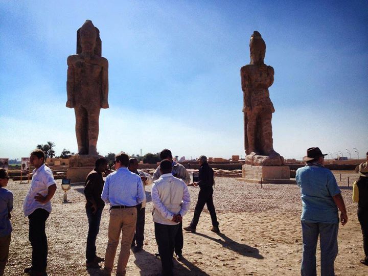 Repaired Amenhotep III statue stands tall after 3200 years