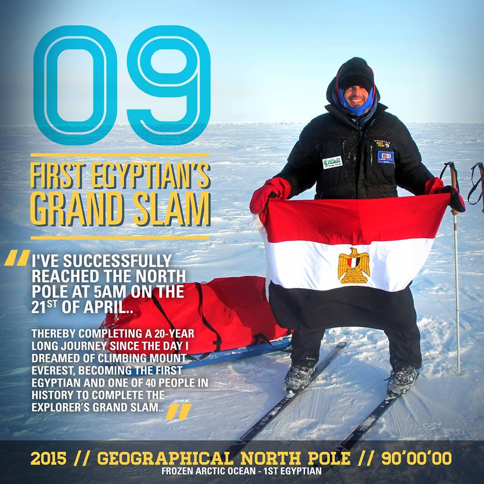 Omar Samra becomes first Egyptian to complete Explorers Grand Slam