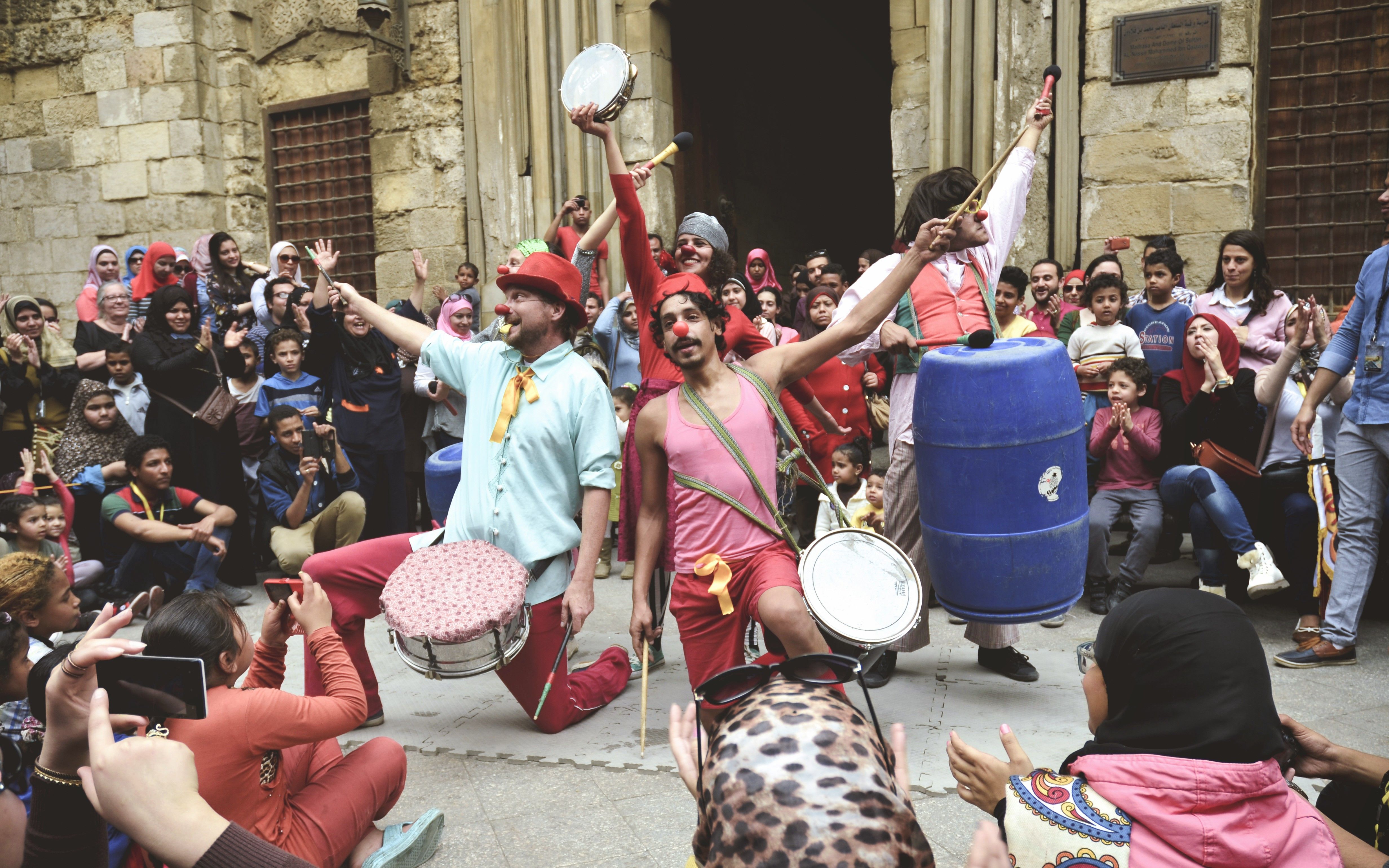 In photos: Clowning around in Old Cairo