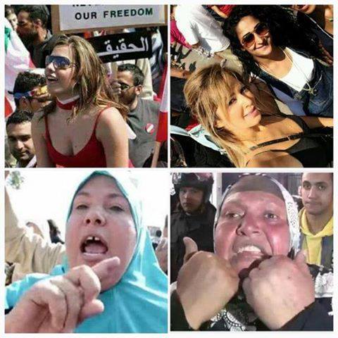 Lebanese protesters fire back at ‘sexist’ Egyptian observers