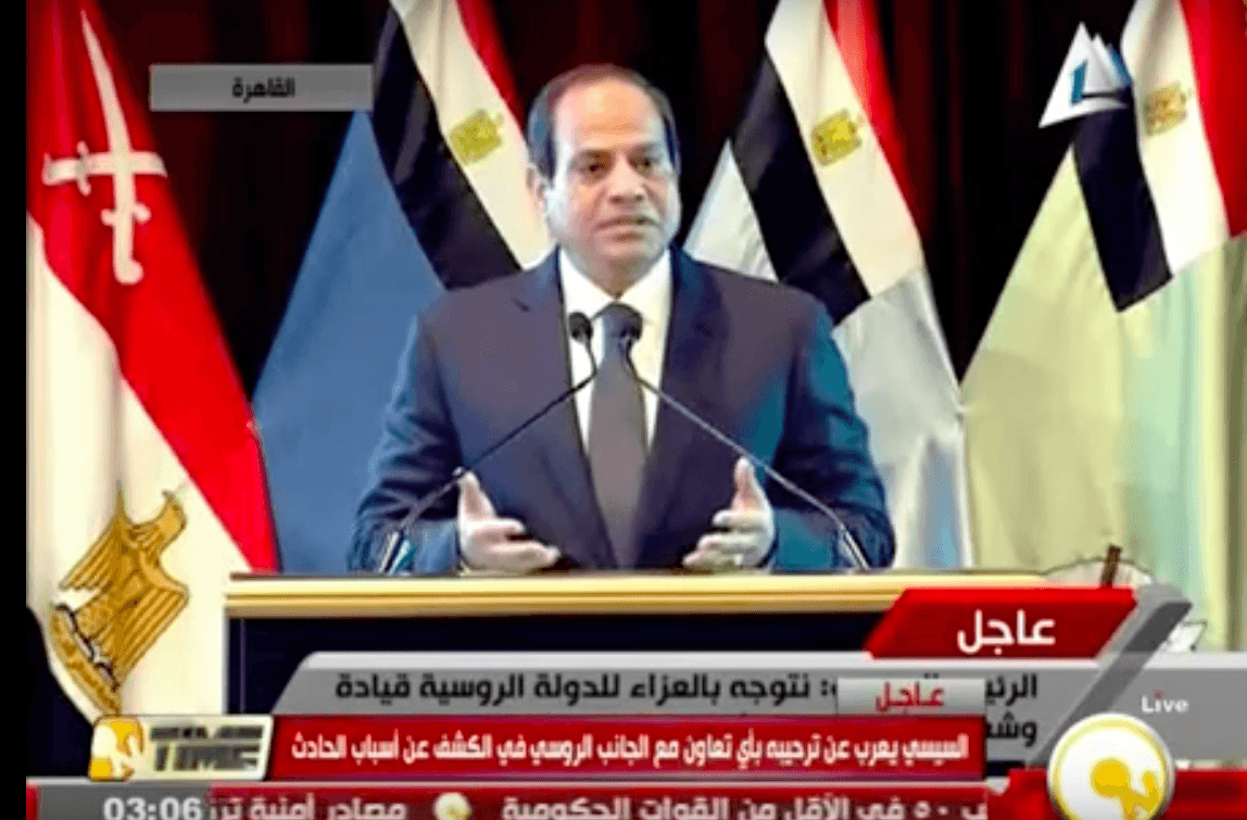 Sisi criticizes media for coverage of floods in Alexandria during televised speech