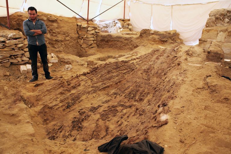 Remains of ancient Egyptian wooden ship predating pyramids discovered in Giza