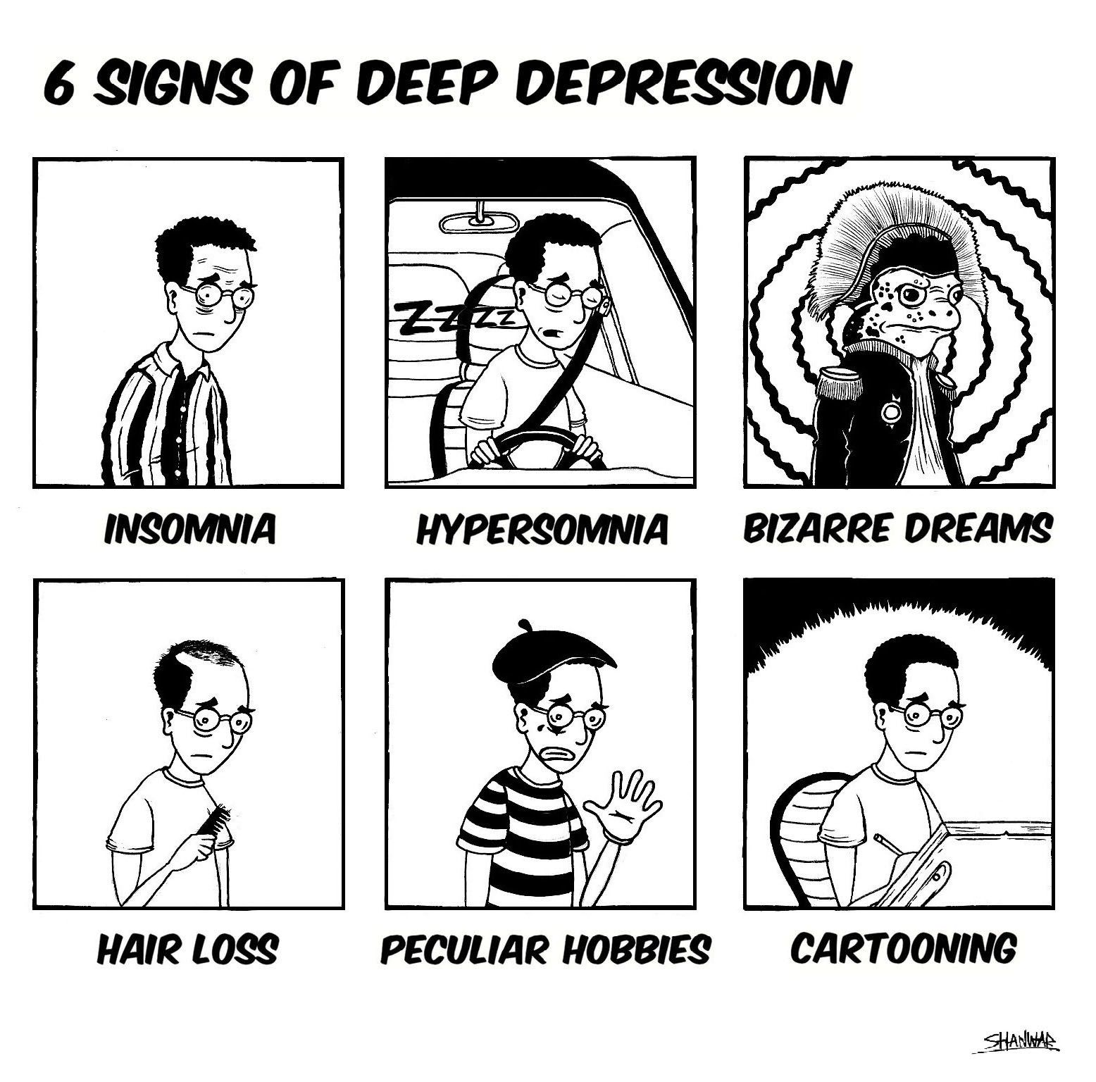 6 signs of deep depression