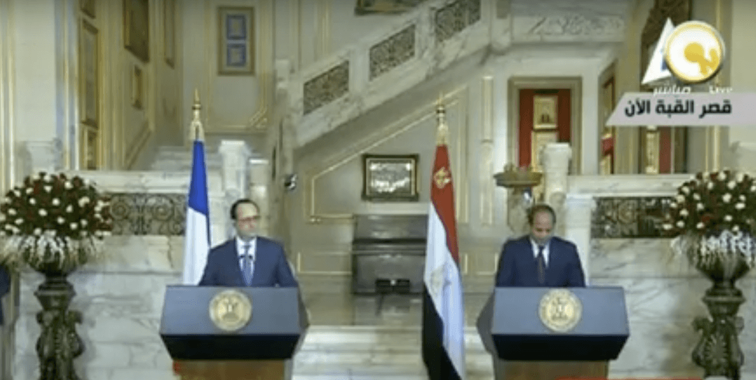 Sisi in press conference with Hollande: We’re confronting the forces of evil