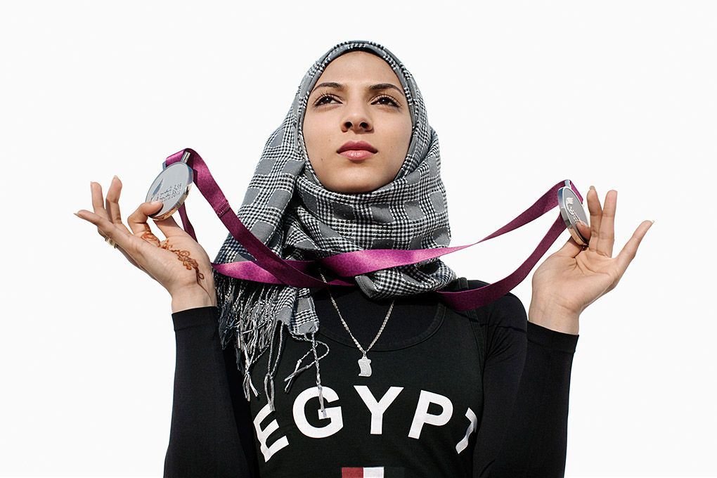 دورة الالعاب الاولمبية والنساء في الشرق الأوسط