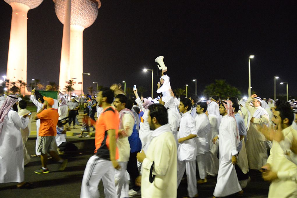 مشاركة في الاحتجاجات في مدينة كويت من جانا النقيب