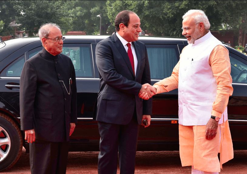 In India Sisi discusses tackling terrorism with PM Modi, meets John Kerry