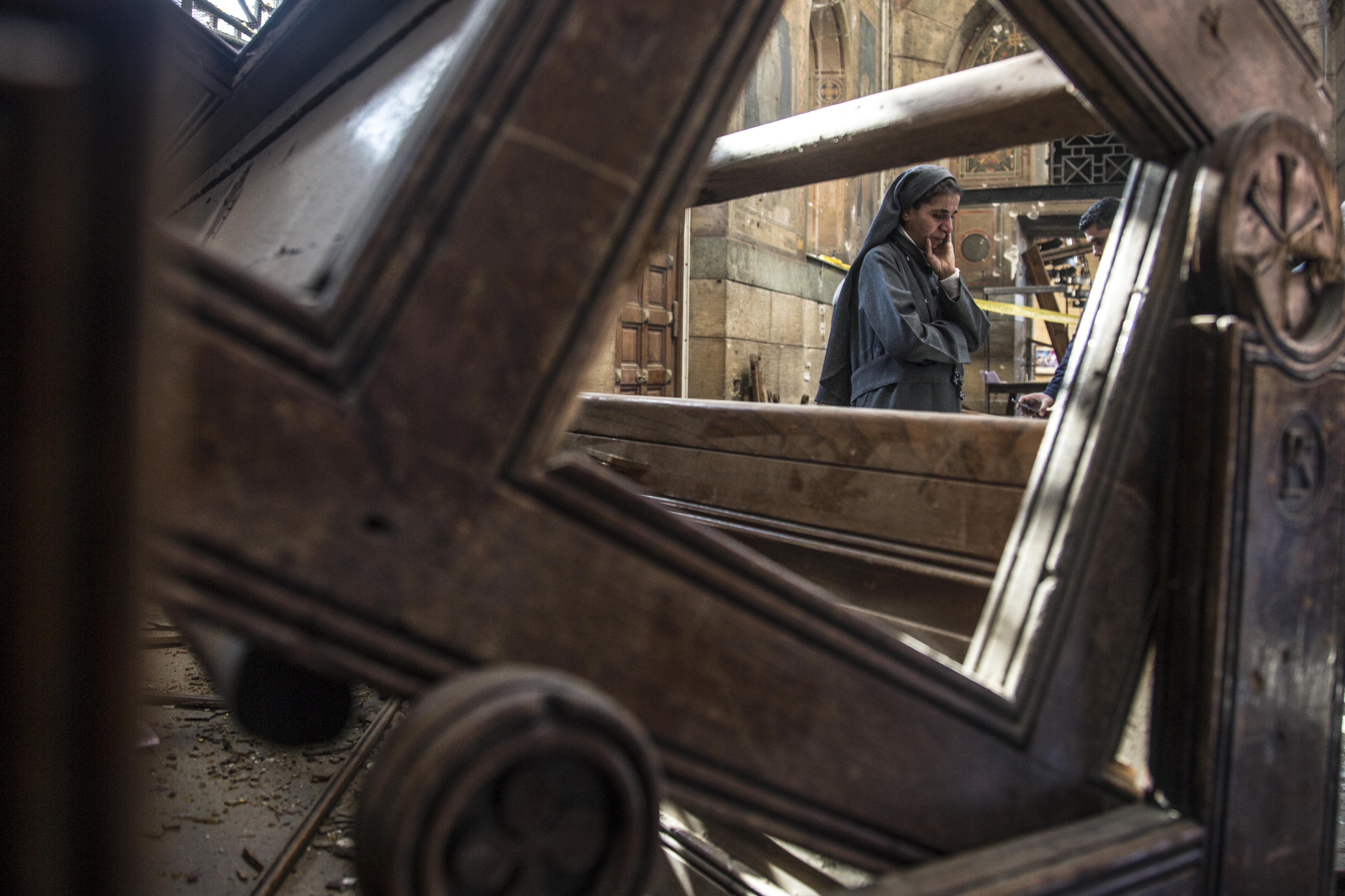 Images of destruction and despair from St. Peter and St. Paul Church