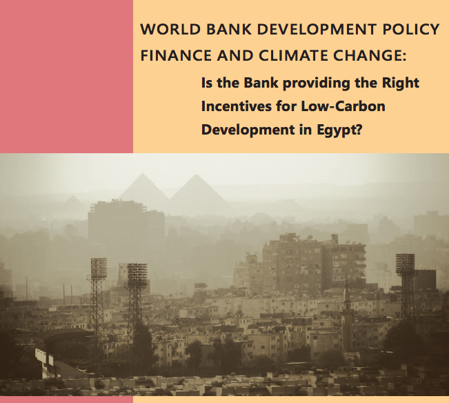 Report: World Bank policies in Egypt may exacerbate climate change