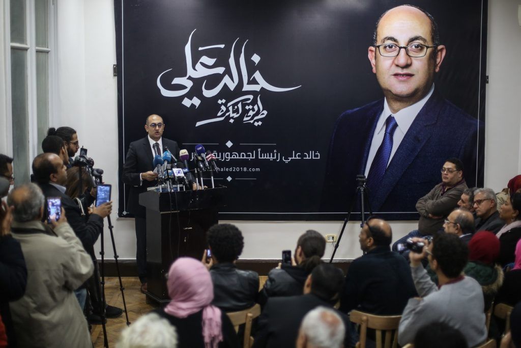 Presidential hopeful Khaled Ali’s court appeal adjourned after alleged video evidence is inconclusive