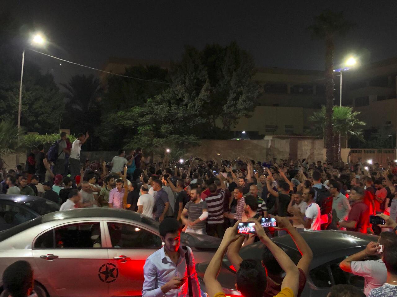 Scattered protests emerge in cities across Egypt Friday night
