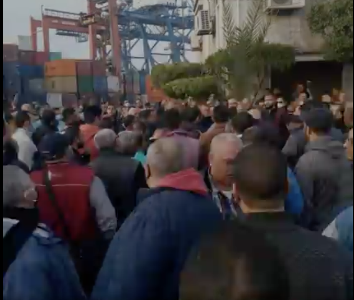 3,200 workers stage sit-in over financial cuts ordered despite Alexandria Container and Cargo Handling posting LE1.49 bn in profit