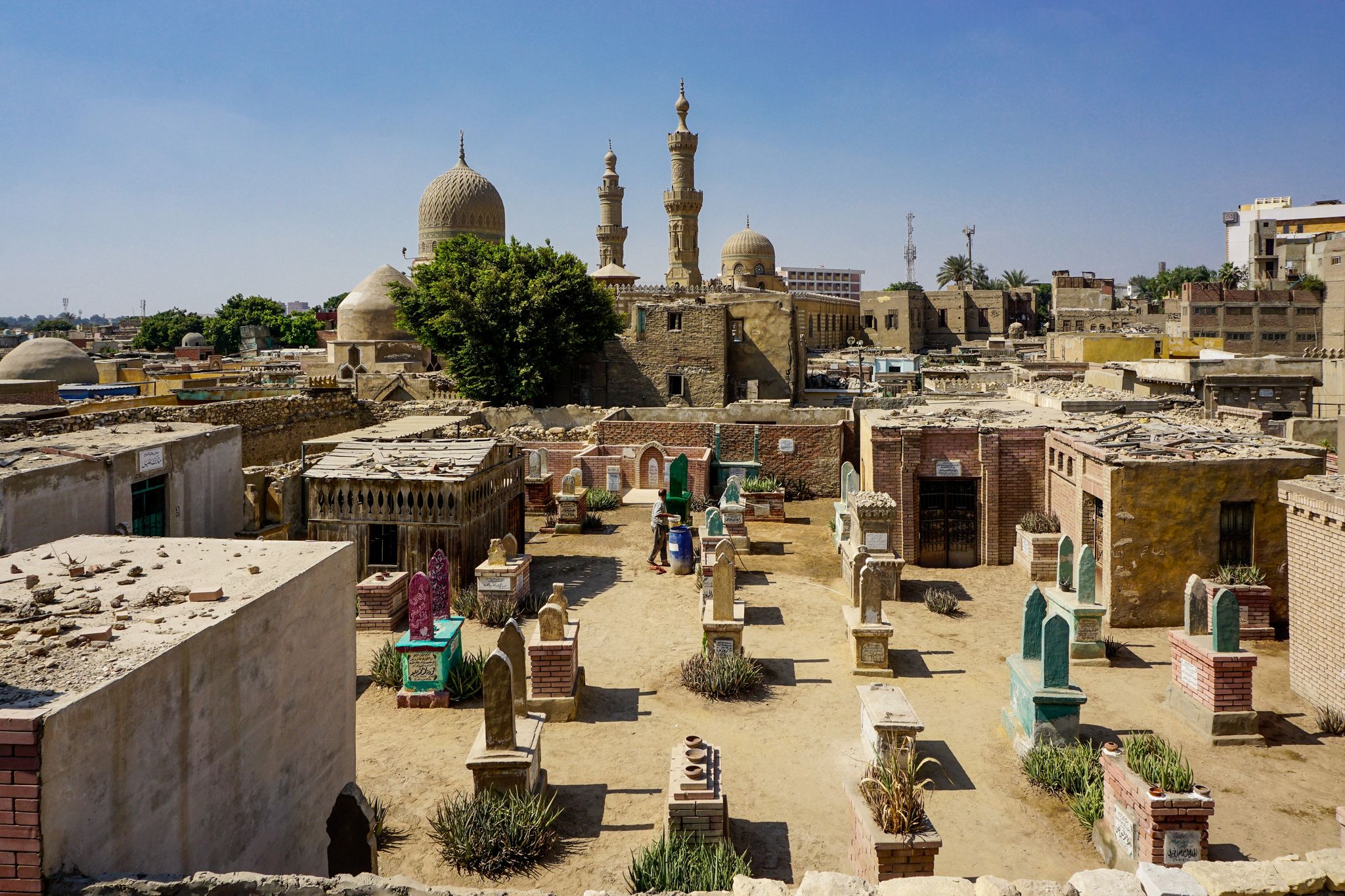 Red crosses banish family burial sites, residents from historic Cairo’s necropolis