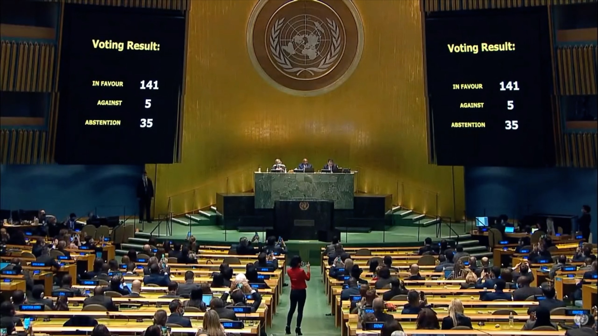 Egypt, UAE, Saudi Arabia abandon neutrality in UN vote, condemn Russian invasion