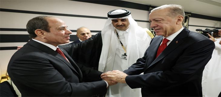 Erdogan, Sisi hold meeting in Qatar, reconciliation bolstered by Qatari financial incentives