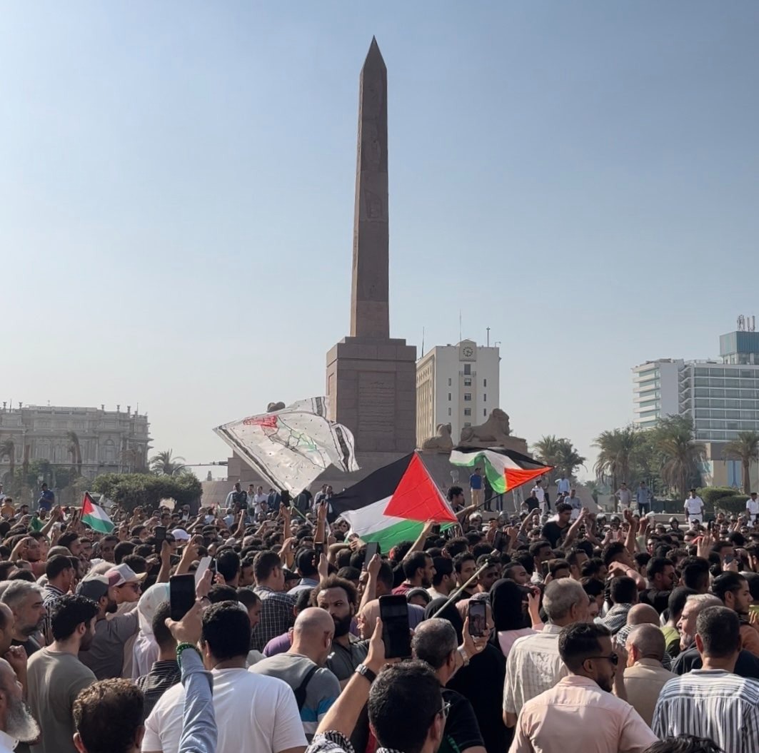 مظاهرة نادرة في ميدان التحرير تغرد خارج سرب التفويض