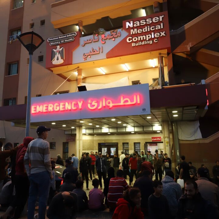 Palestinians bury dead in hospital courtyard as Israeli forces attack Khan Younis