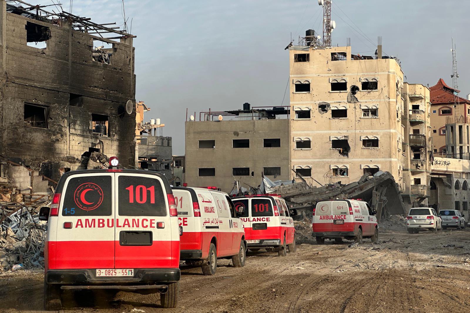 Palestinian Red Crescent suspends medical operations in Gaza, saying it can’t protect its medics, patients