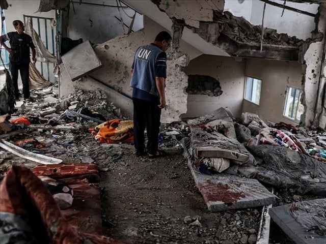 Israeli airstrike on UNRWA school kills 40 in Nuseirat as escalation on central Gaza strains hospital capacity
