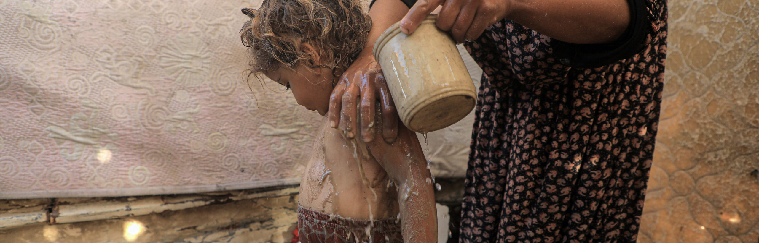 Sand for soap in Gaza’s displacement camps