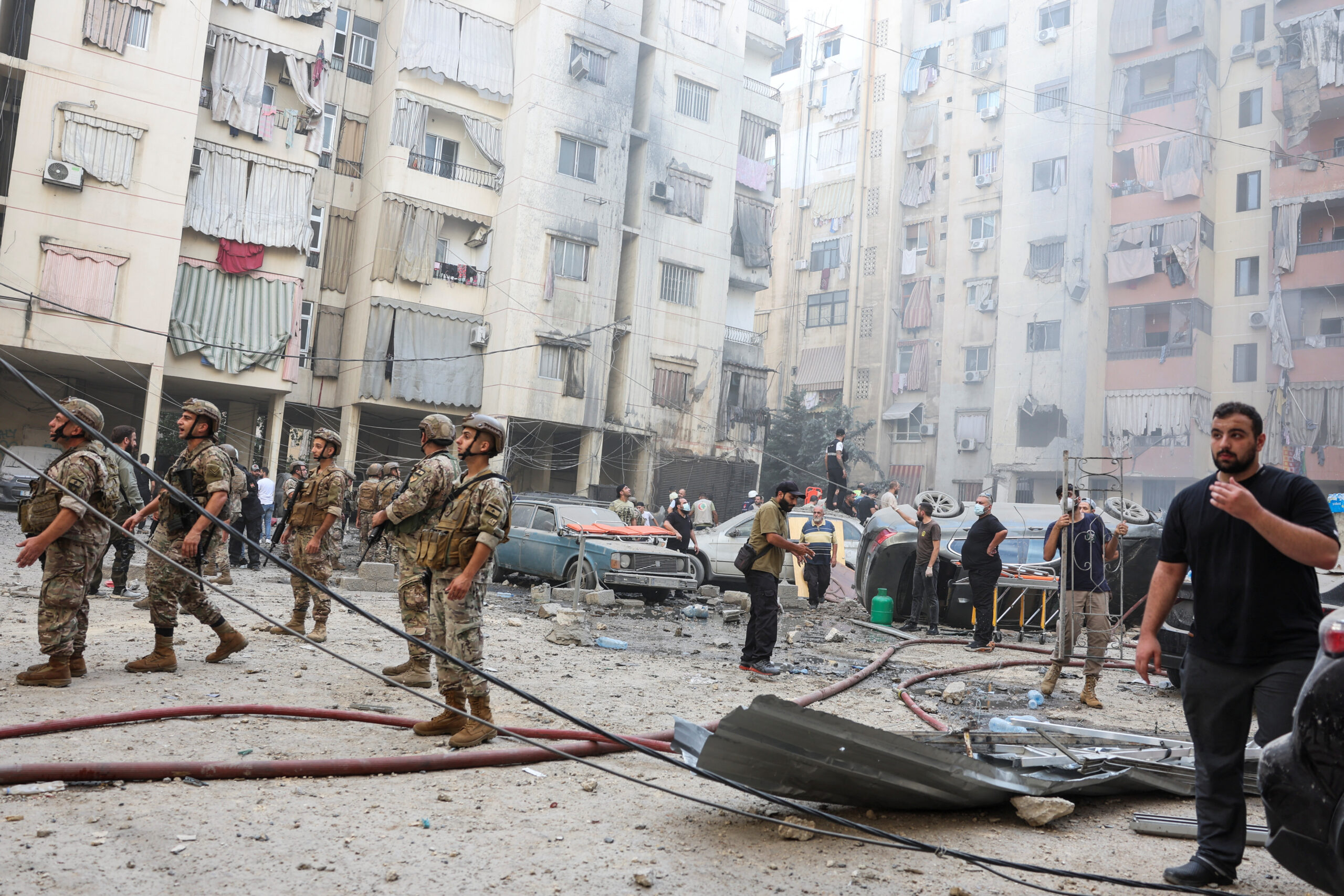 Israeli airstrikes on Beirut kill 37, search for at least 20 missing continues