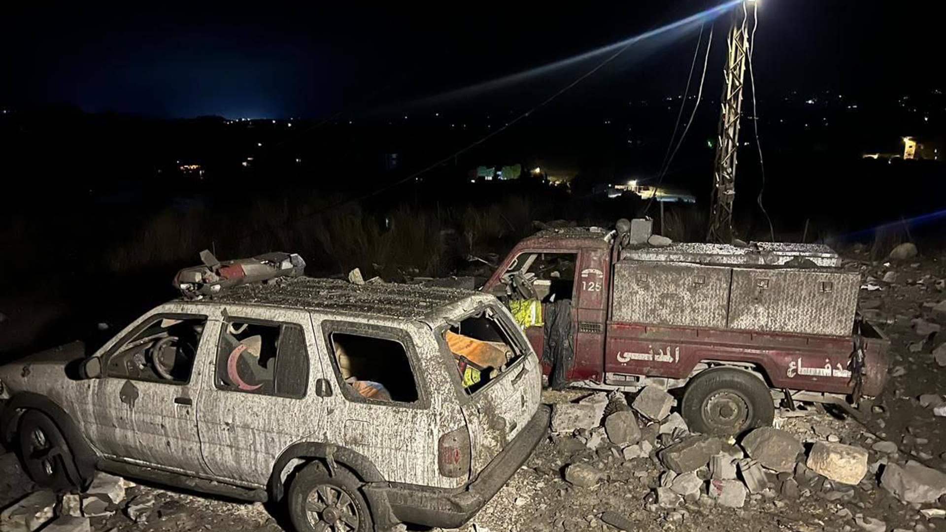 Israel kills 5 civil defense workers | Military and internal security forcefully remove displaced people from Beirut Corniche | Resistance fighters repel Israeli incursion at Ras al-Naqoura