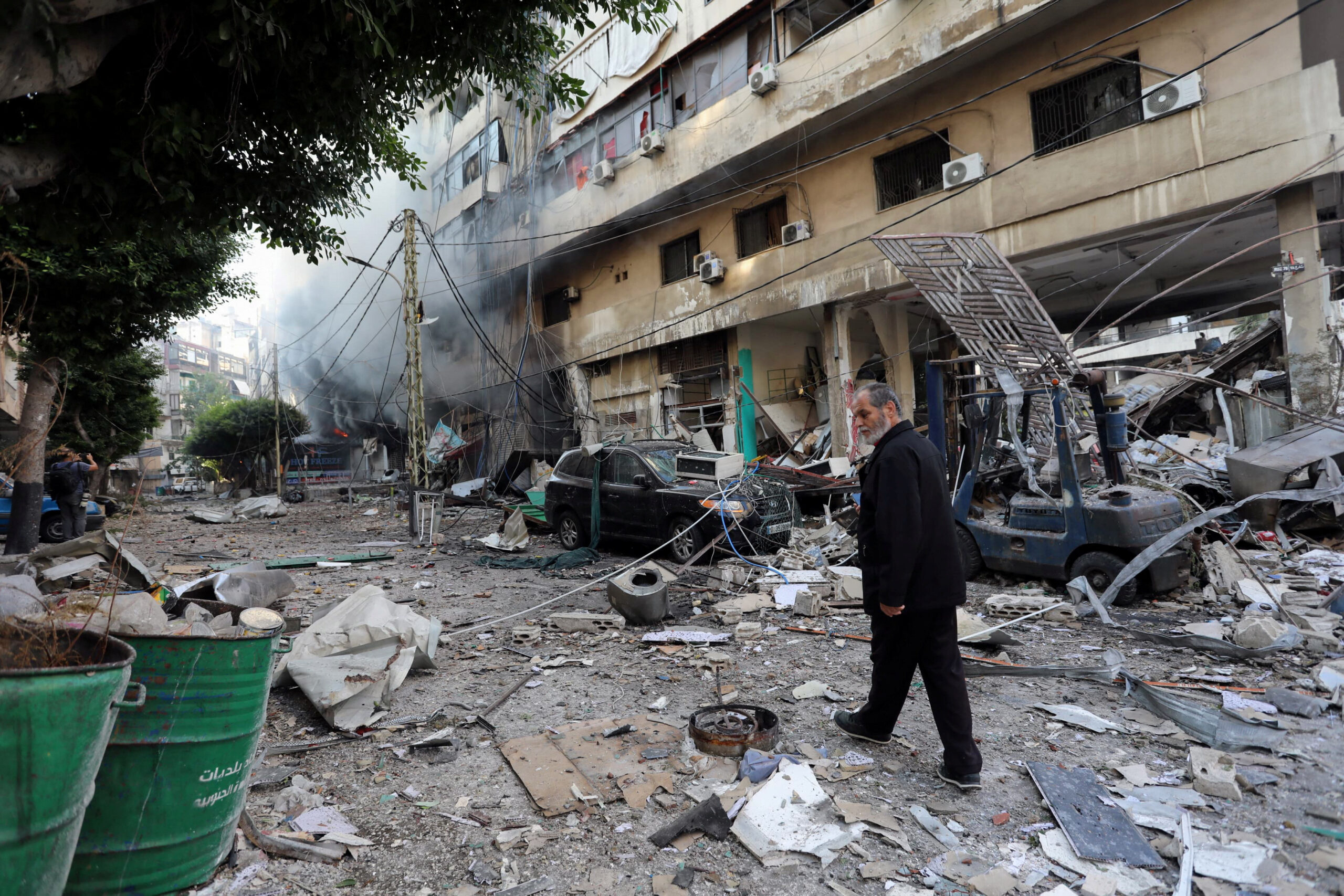 Hundreds leave Sabra and Shatila amid fears of direct targeting | Dahiyeh sees another night of relentless bombing | Hezbollah attacks military site in Haifa with drone swarm
