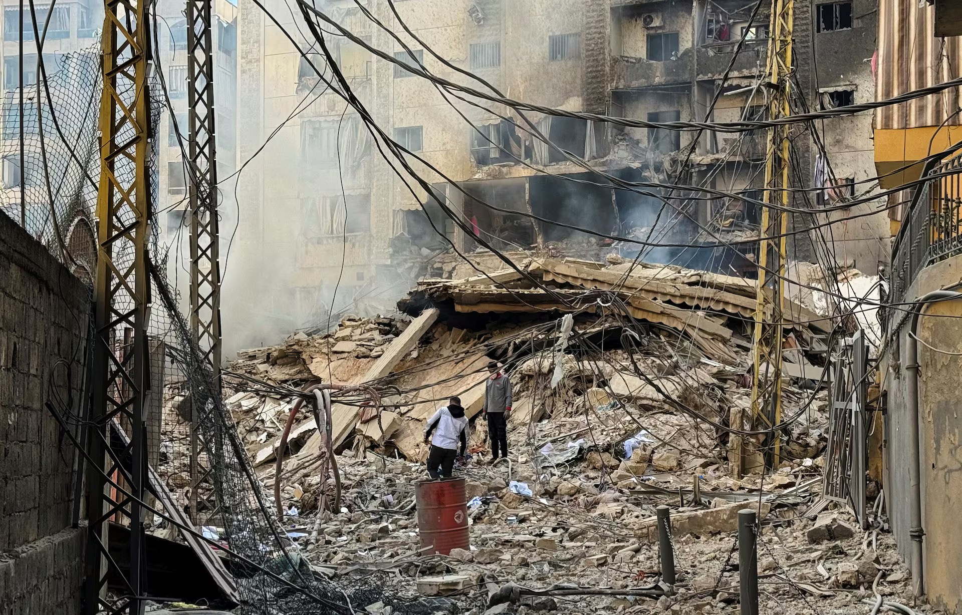 Israel kills 3 Lebanese military soldiers on medical evacuation mission | 17 airstrikes on Beirut destroy 6-building residential complex