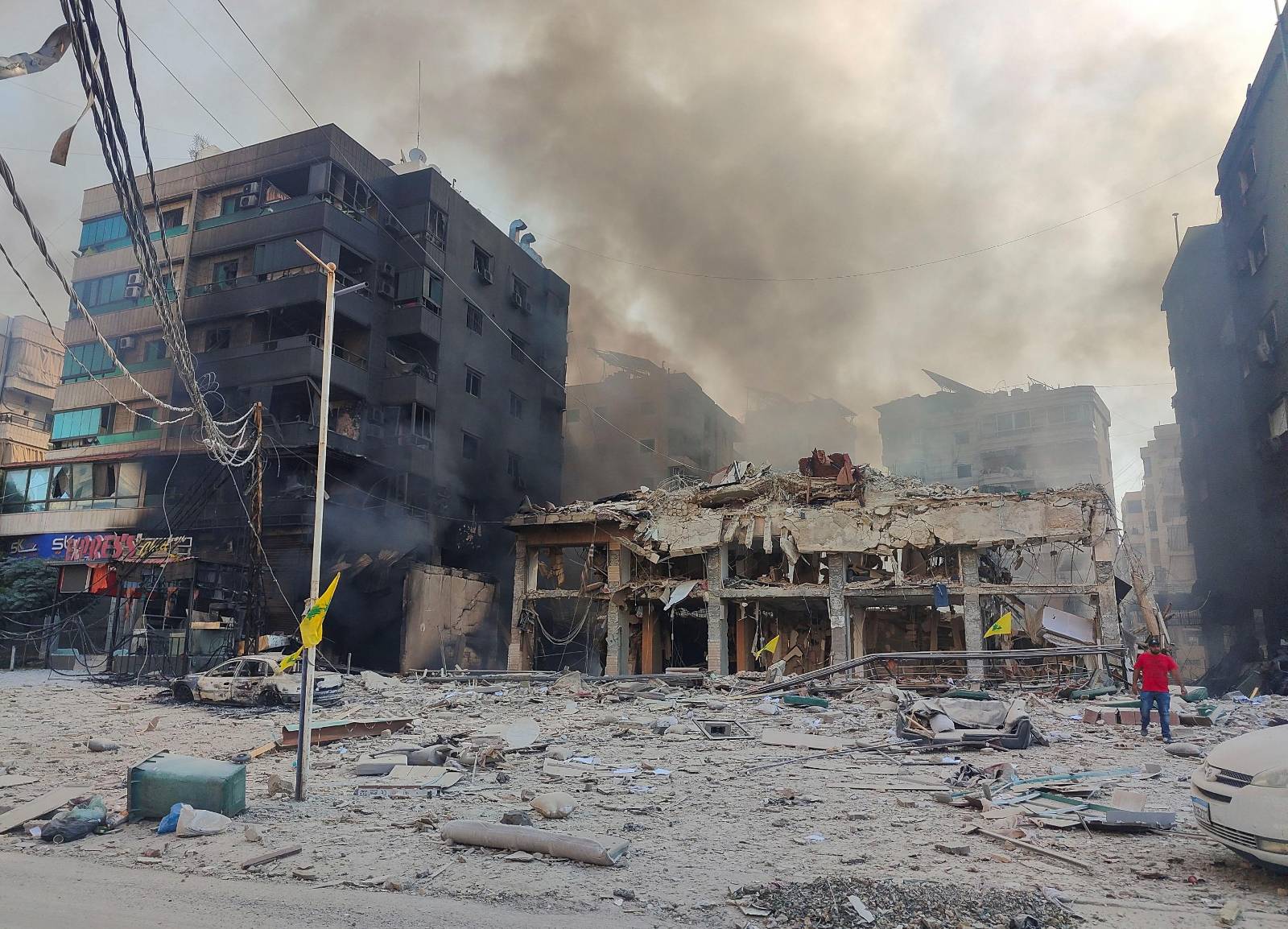 Israel’s overnight bombings raze Beirut buildings | Matarbah crossing strike kills 2 Syrian soldiers | Hezbollah drone hits Akka arms company