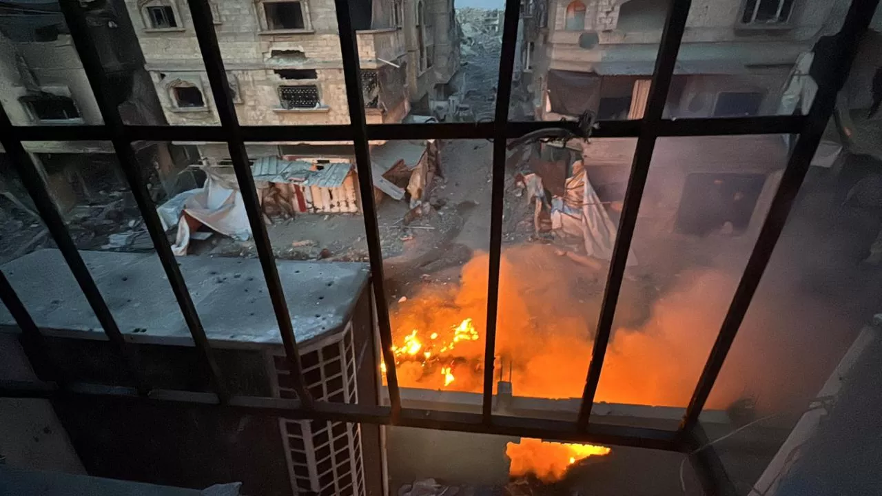 Israel sets northern Gaza’s last ICU ablaze, Kamal Adwan Hospital director tells Mada Masr