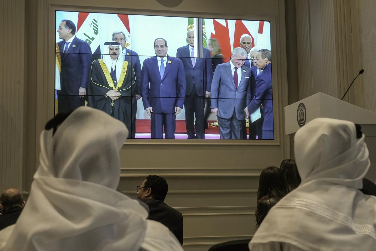 Arab states sign off on Gaza reconstruction plan, postponing details to ‘as soon as possible’