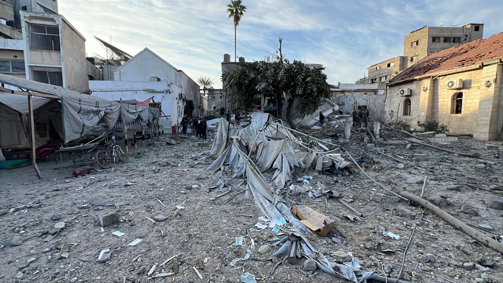 Israel strikes Ahli Arab Baptist Hospital, displacing hundreds, incapacitating medical facility