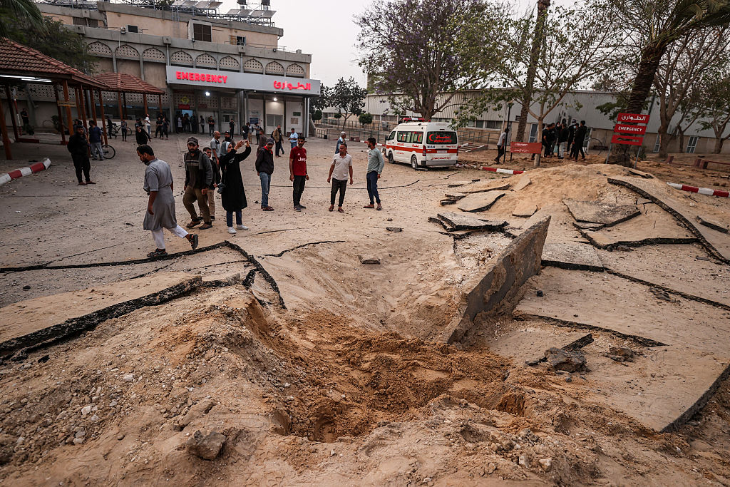 Patients evacuated from Gaza’s European Hospital after Israeli firebelt tears through grounds, killing 28
