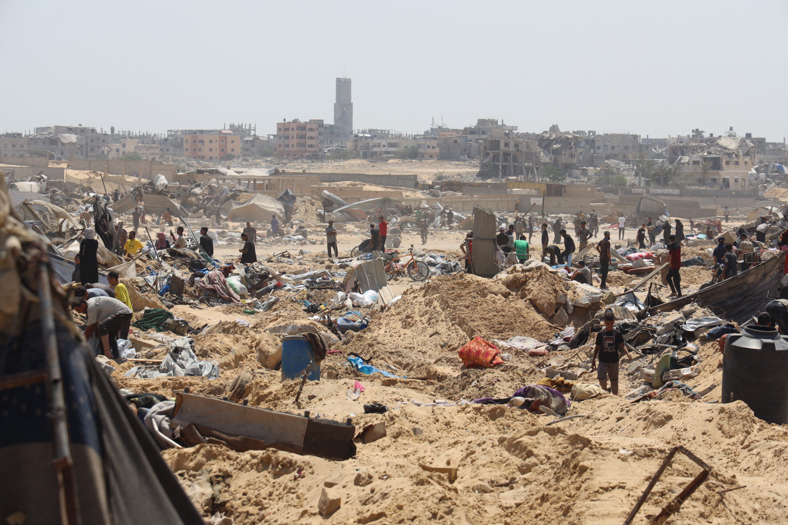 Israeli forces destroy Mawasi’s shelters, cemeteries after expelling thousands from ‘safe zone’