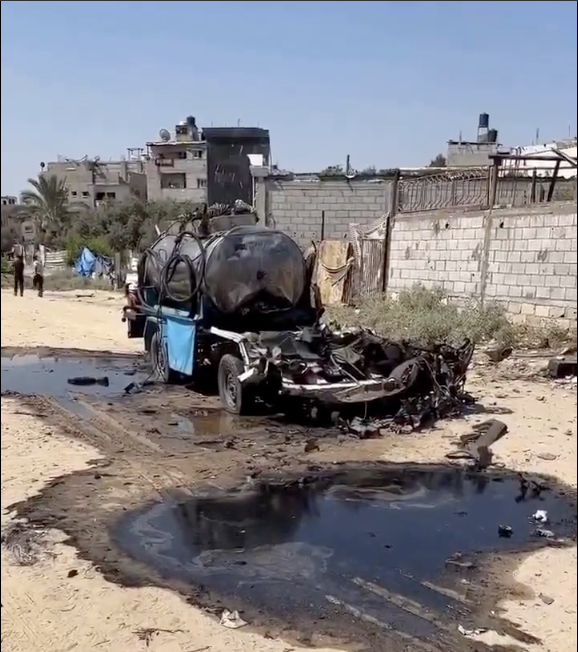 Israel kills 12 Palestinians waiting for drinking water in central Gaza, including 8 children