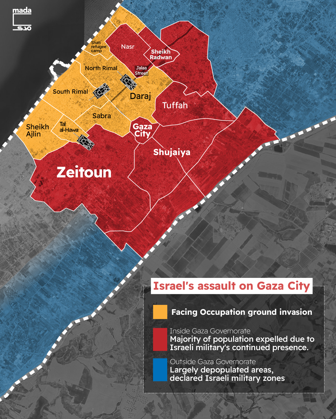 Families isolated in coastal neighborhoods with ‘no means to endure’ as Israel advances into central Gaza City