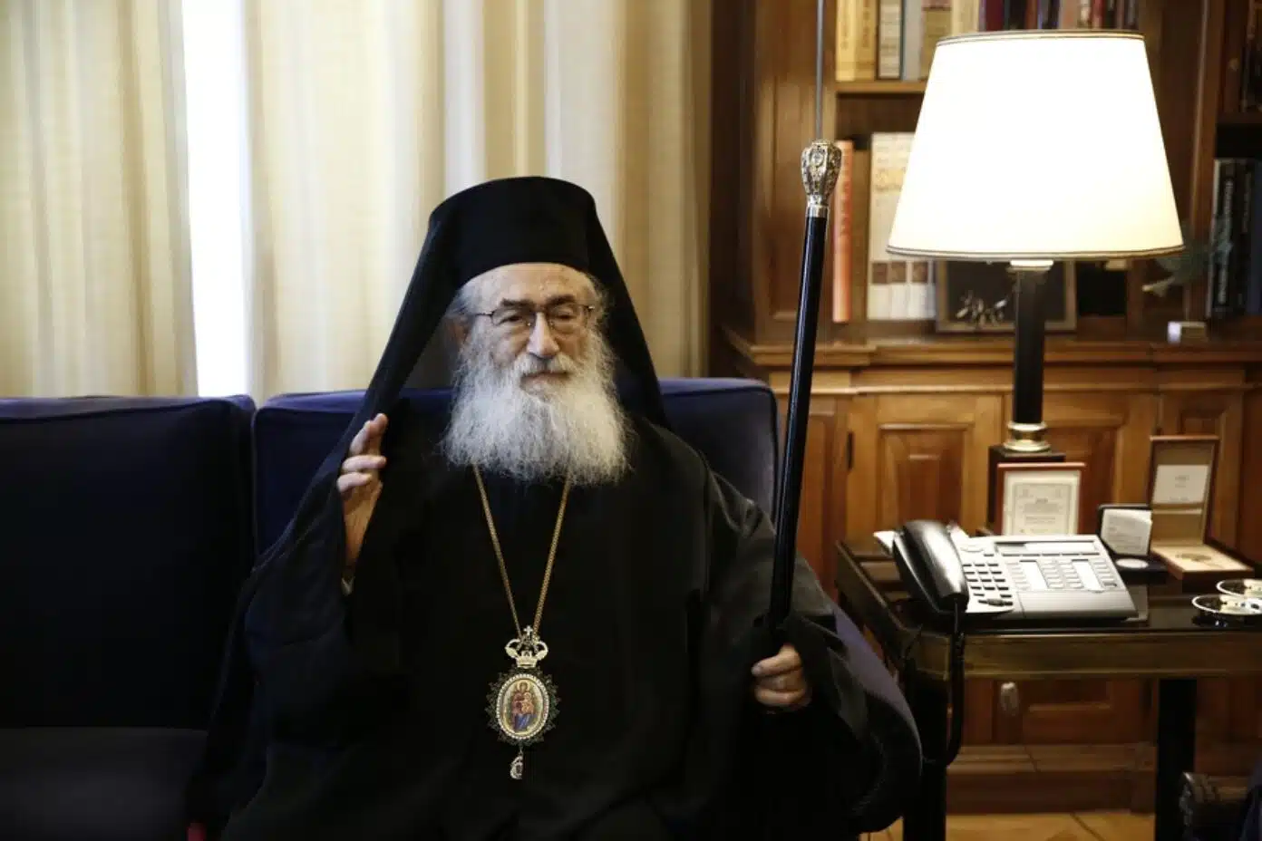 Former St. Catherine head departs to Greece after dismissal in monastery independence dispute